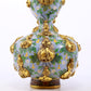 An exquisite cloisonné gourd-shaped vase with lotus pattern