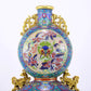 An exquisite cloisonne 'auspicious clouds and dragon' pattern gourd-shaped amphorae