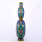 An exquisite cloisonne 'auspicious clouds and dragon' pattern gourd-shaped amphorae