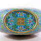 An exquisite cloisonne 'auspicious clouds and dragon' pattern gourd-shaped amphorae