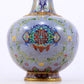 A pair of exquisite cloisonné vases with lotus pattern