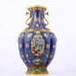 A stunning cloisonné vase with flower and bird patterns