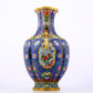 A stunning cloisonné vase with flower and bird patterns