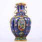 A stunning cloisonné vase with flower and bird patterns