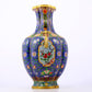 A stunning cloisonné vase with flower and bird patterns