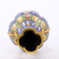 A stunning cloisonné vase with flower and bird patterns