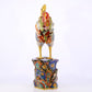 An exquisite cloisonné rooster ornament