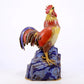 An exquisite cloisonné rooster ornament