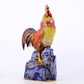 An exquisite cloisonné rooster ornament