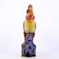 An exquisite cloisonné rooster ornament