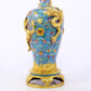 pair of stunning cloisonné vases with 'tangled lotus and dragon' patterns