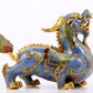 A pair of precious cloisonné unicorn ornaments