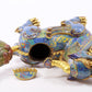 A pair of precious cloisonné unicorn ornaments