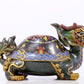 A precious cloisonne auspicious animal ornament