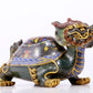 A precious cloisonne auspicious animal ornament