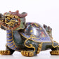 A precious cloisonne auspicious animal ornament