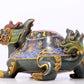 A precious cloisonne auspicious animal ornament