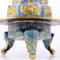 A perfect cloisonné 'Lotus and Eight dharma-vessel' pattern tripod censer