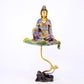 A serene cloisonné statue of Guanyin