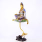 A serene cloisonné statue of Guanyin