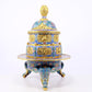 A perfect cloisonné 'Lotus and Eight dharma-vessel' pattern tripod censer