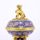 A perfect cloisonné 'lotus and Eight dharma-vessel' pattern box