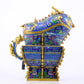 A rare cloisonné 'Lotus and dragon' ewer