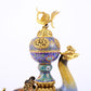 A rare cloisonné 'Lotus and phoenix' censer