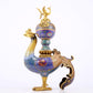 A rare cloisonné 'Lotus and phoenix' censer