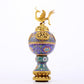 A rare cloisonné 'Lotus and phoenix' censer