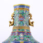 An exquisite cloisonne lotus pattern amphora