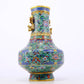 An exquisite cloisonne lotus pattern amphora