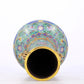 An exquisite cloisonne lotus pattern amphora