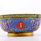 An exquisite cloisonné bowl with lotus pattern