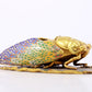 An exquisite cloisonne 'cicada' shaped box