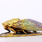 An exquisite cloisonne 'cicada' shaped box