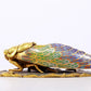 An exquisite cloisonne 'cicada' shaped box