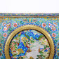 A rare cloisonné 'landscape and figures' table screen