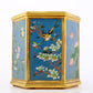 An exquisite cloisonne 'flower and bird' pattern pen holder