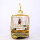 An exquisite cloisonné birdcage with lotus pattern