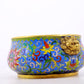 An exquisite cloisonné censer with lotus and animal ears pattern