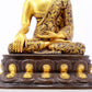 A sacred gilt bronze statue of Gautama Buddha