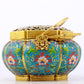 An exquisite cloisonné censer with lotus pattern