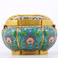 An exquisite cloisonné censer with lotus pattern