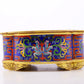 An exquisite cloisonné censer with lotus pattern