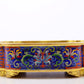 An exquisite cloisonné censer with lotus pattern