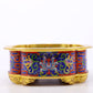 An exquisite cloisonné censer with lotus pattern