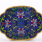 An exquisite cloisonné censer with lotus pattern