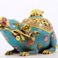 An exquisite cloisonné rat-shaped censer