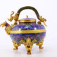 An exquisite cloisonné dragon-patterned tripod ewer